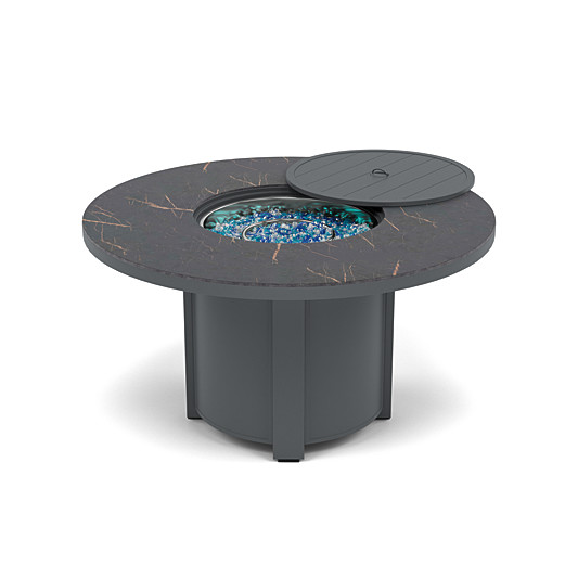 54" Round Dining Fire Pit Table - Multiple Colors and Top Patterns