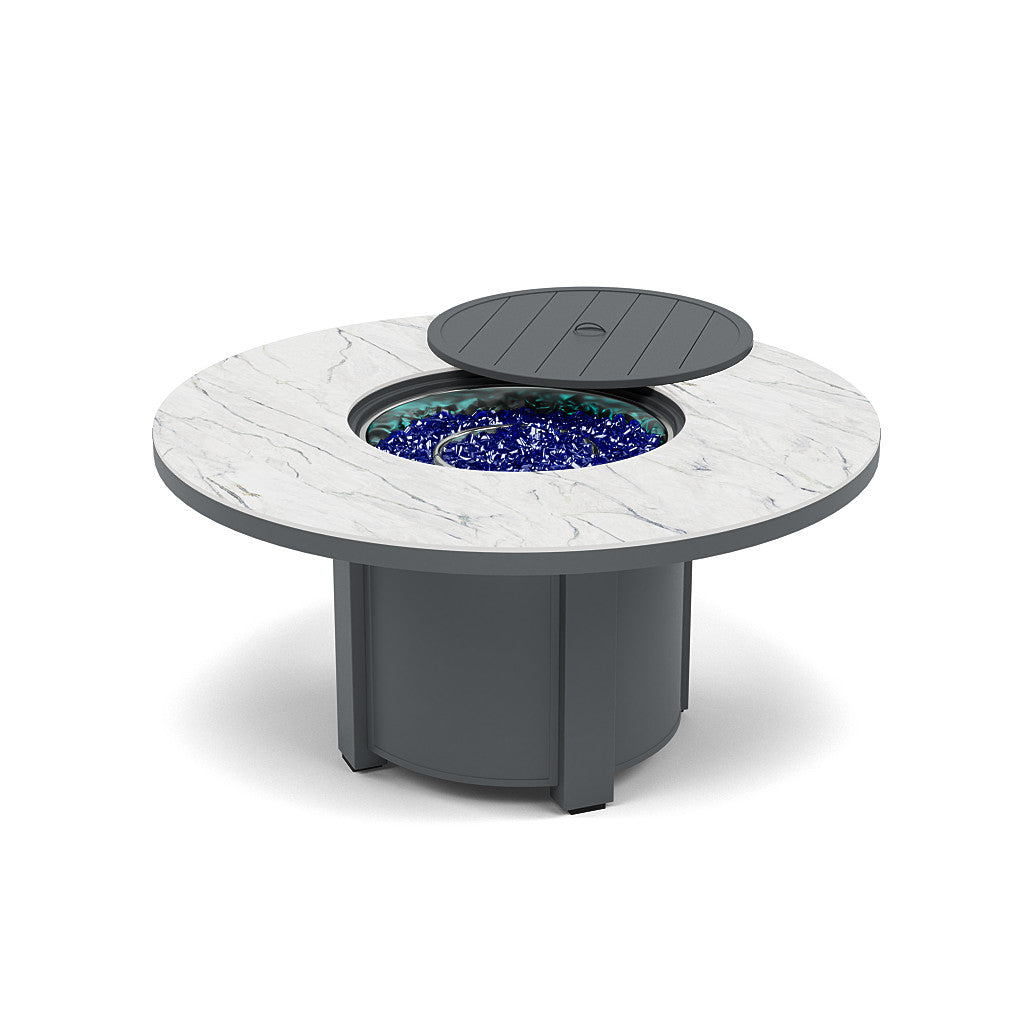 54" Round Chat Fire Pit Table - Multiple Colors and Top Patterns