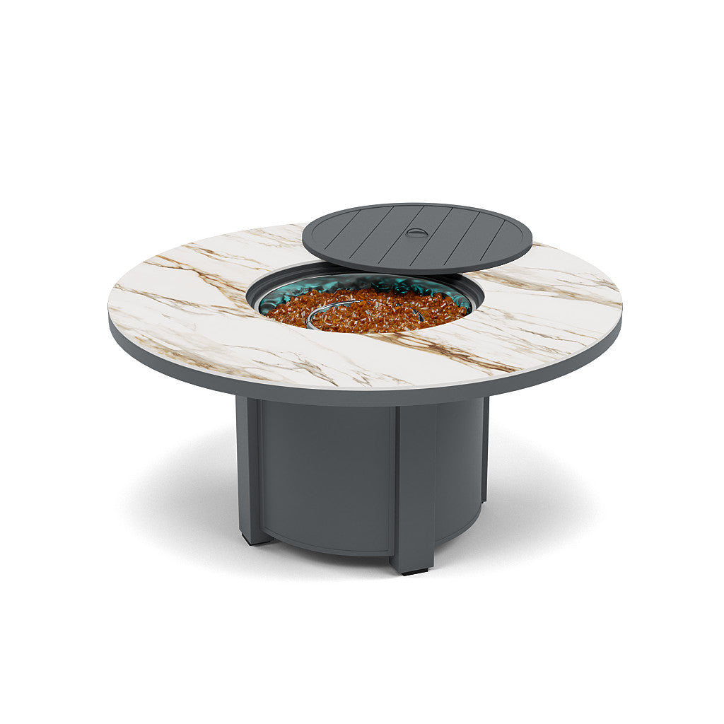 54" Round Chat Fire Pit Table - Multiple Colors and Top Patterns