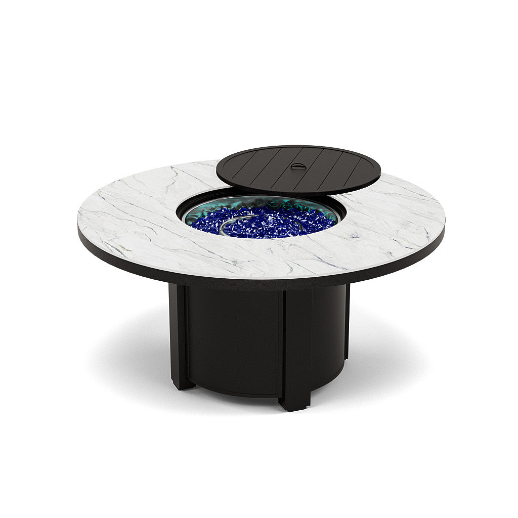 54" Round Chat Fire Pit Table - Multiple Colors and Top Patterns