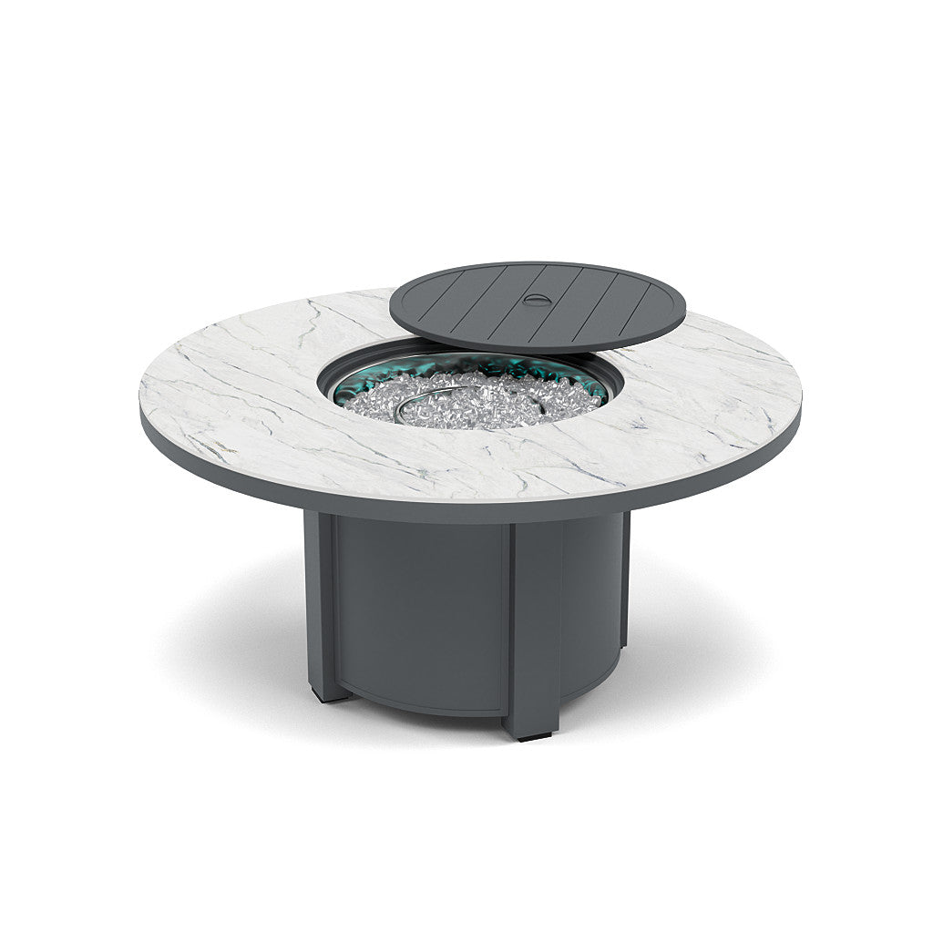54" Round Chat Fire Pit Table - Multiple Colors and Top Patterns