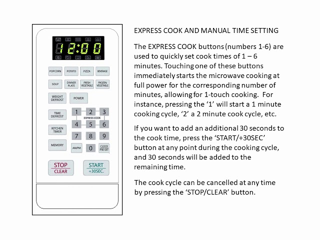 How to Set Clock on Magic Chef Microwave Mcd770W