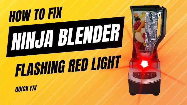 Ninja Blender Power Button Blinking Red