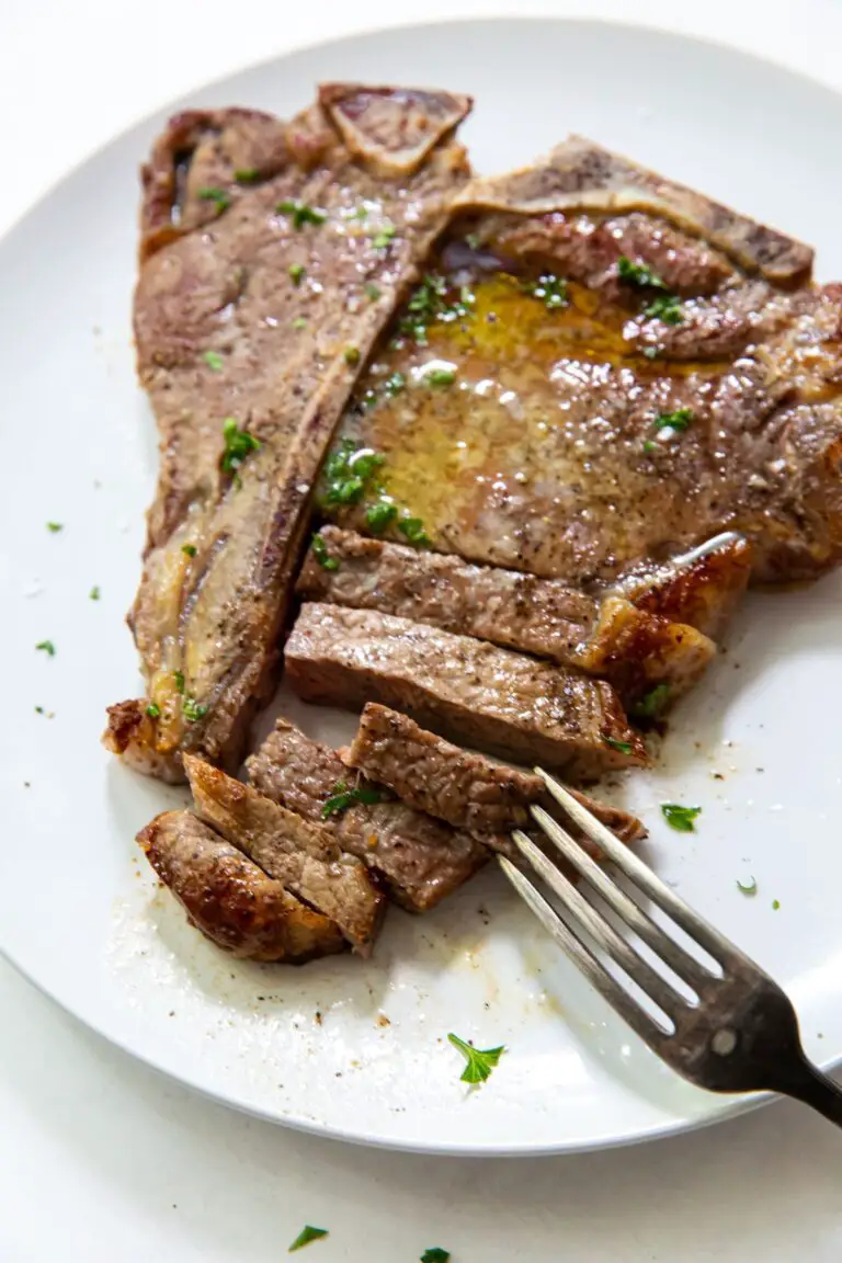 T Bone Steak in Air Fryer Medium Rare